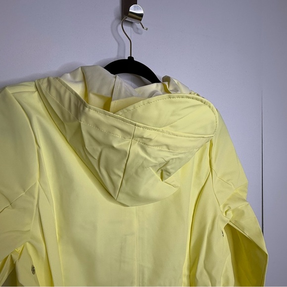 Rains - essential long rain jacket - yellow straw - XS NWT - Picture 6 of 6